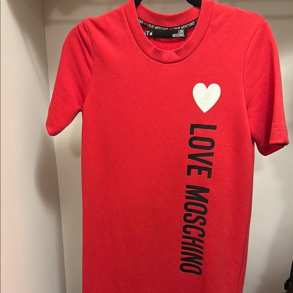 Love Moschino Red Women’s T-Shirt Dress - Picture 1 of 2